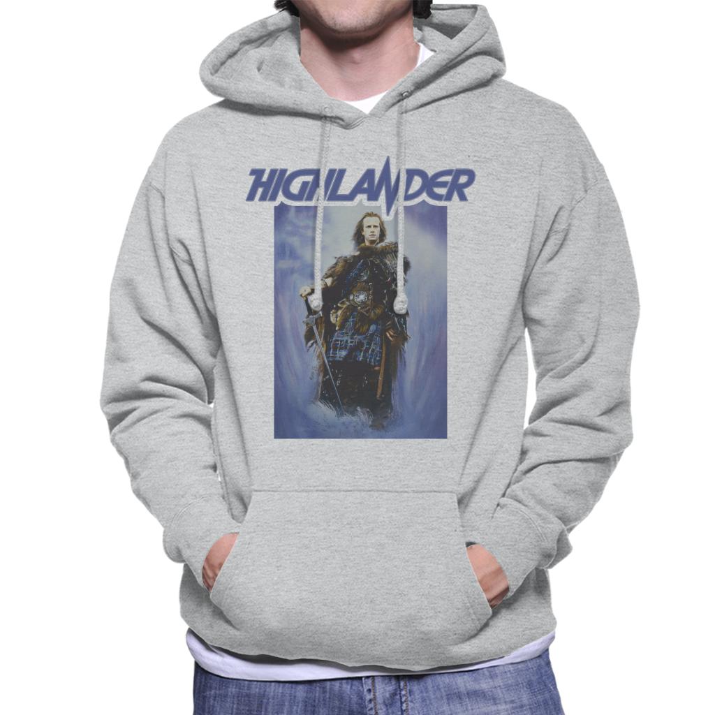 Highlander 1986 Theatrical Poster Men's Hooded Sweatshirt-ALL + EVERY