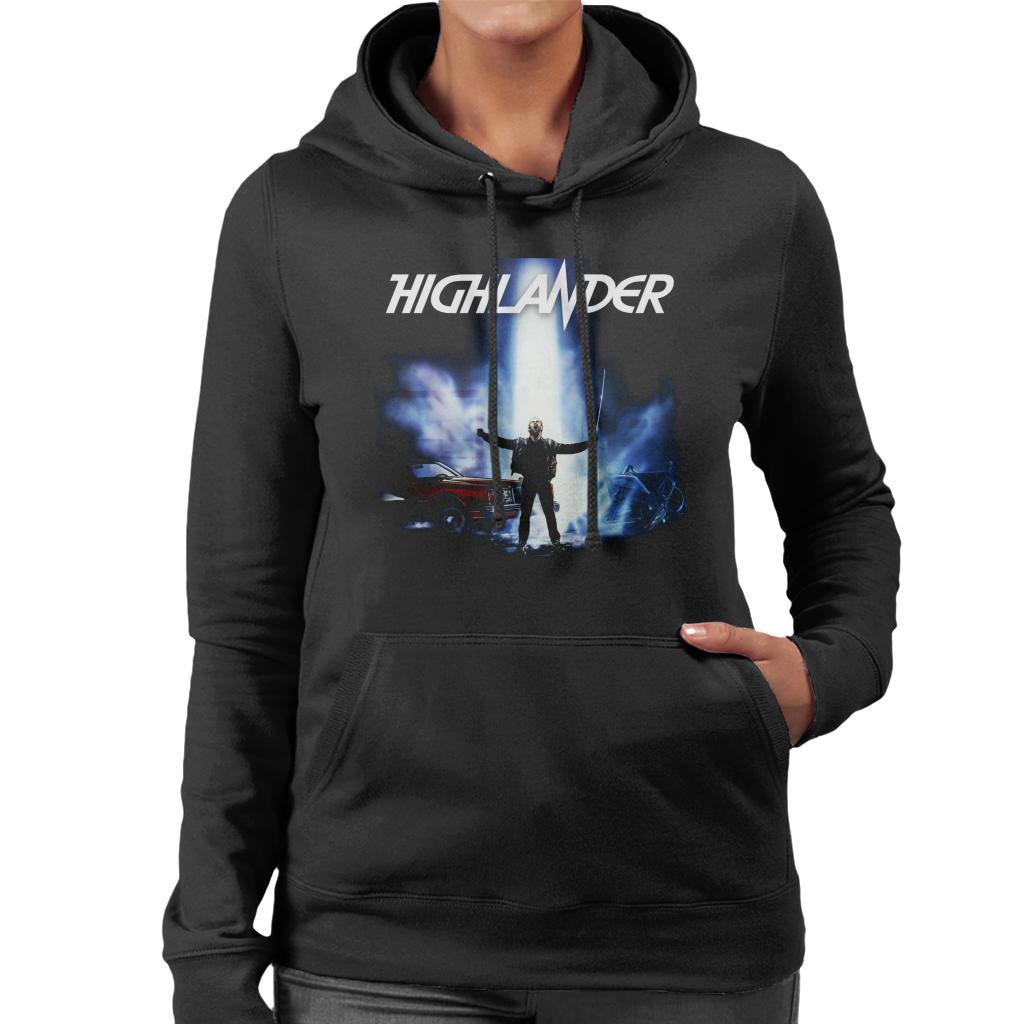 Highlander 1986 Everyday Heroes Women's Hooded Sweatshirt-ALL + EVERY