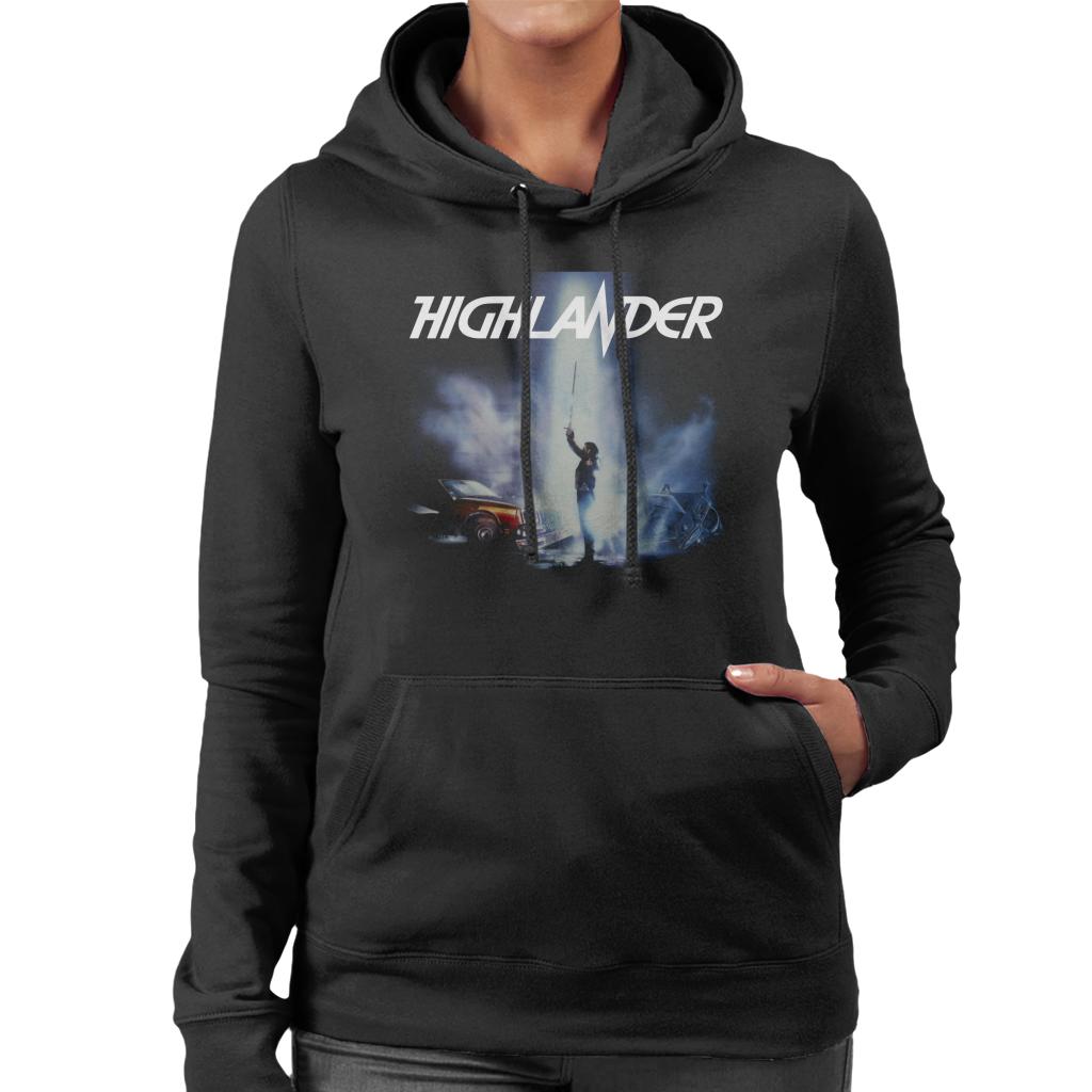 Highlander 1986 Duncan Macleod Lightning Women's Hooded Sweatshirt-ALL + EVERY