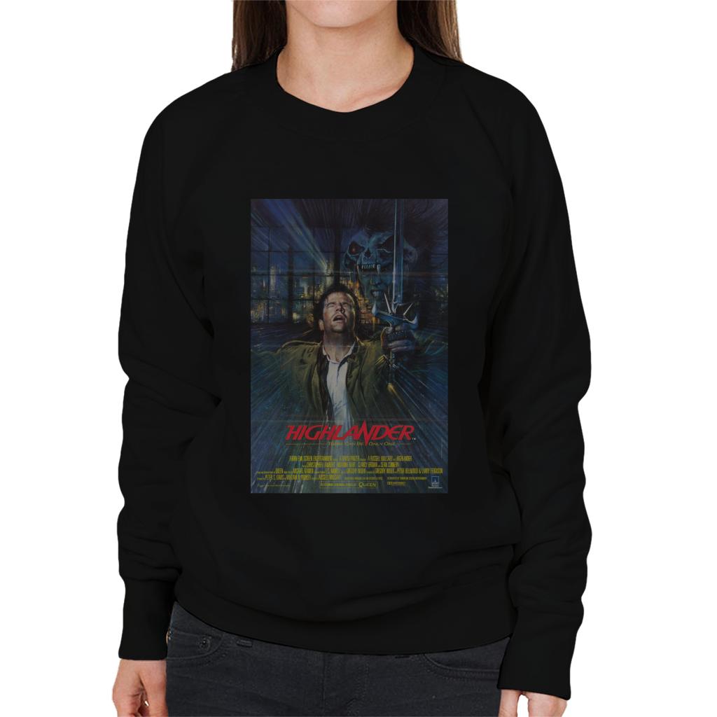 Highlander 1986 Movie Poster Montage Women's Sweatshirt-ALL + EVERY