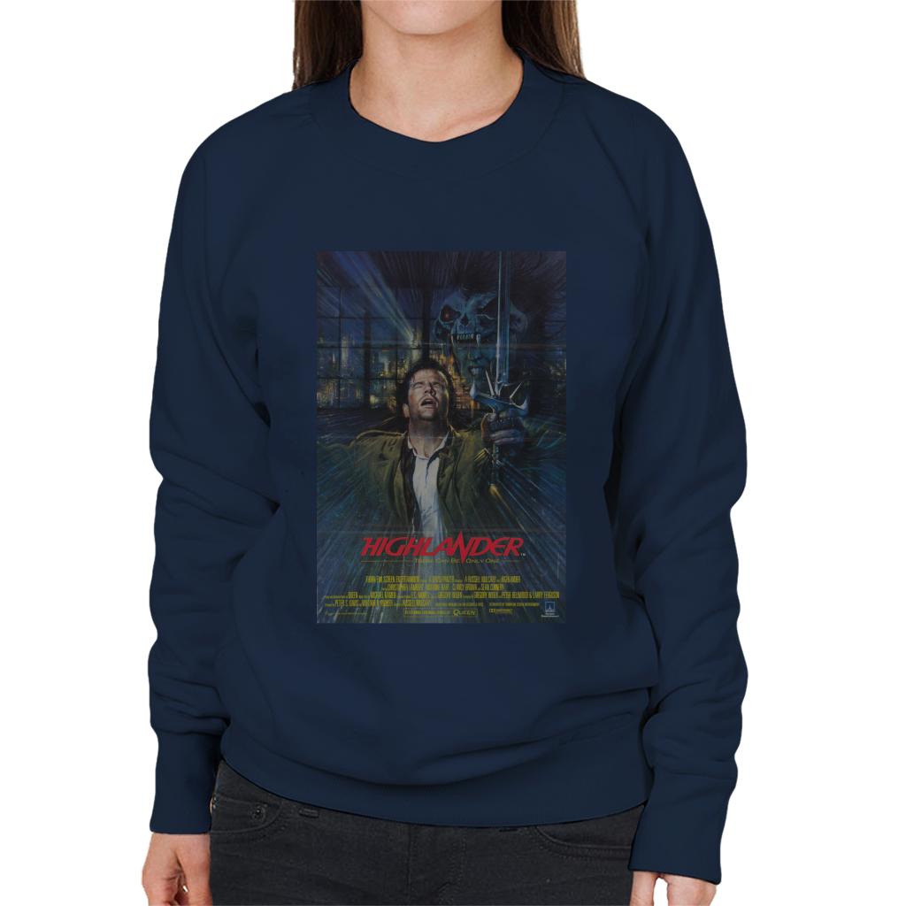 Highlander 1986 Movie Poster Montage Women's Sweatshirt-ALL + EVERY