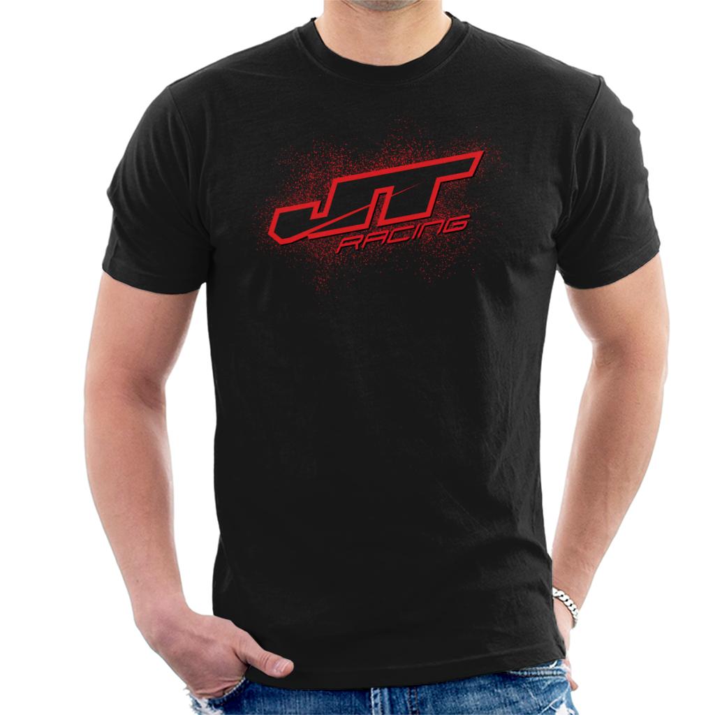 JT Racing Red Splatter Logo Men's T-Shirt-ALL + EVERY