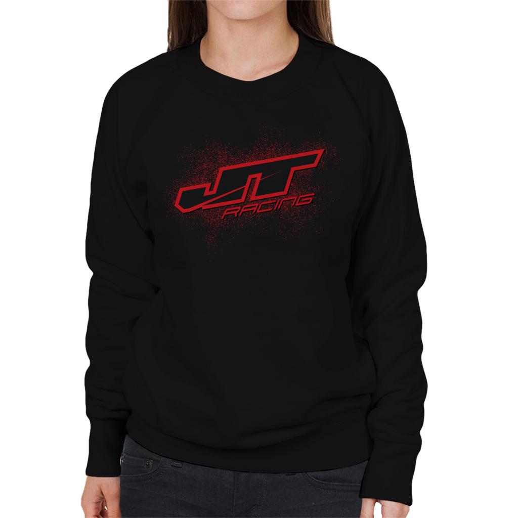 JT Racing Red Splatter Logo Women's Sweatshirt-ALL + EVERY