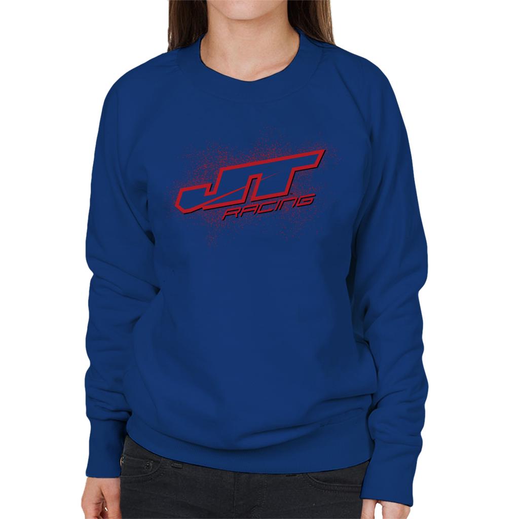 JT Racing Red Splatter Logo Women's Sweatshirt-ALL + EVERY