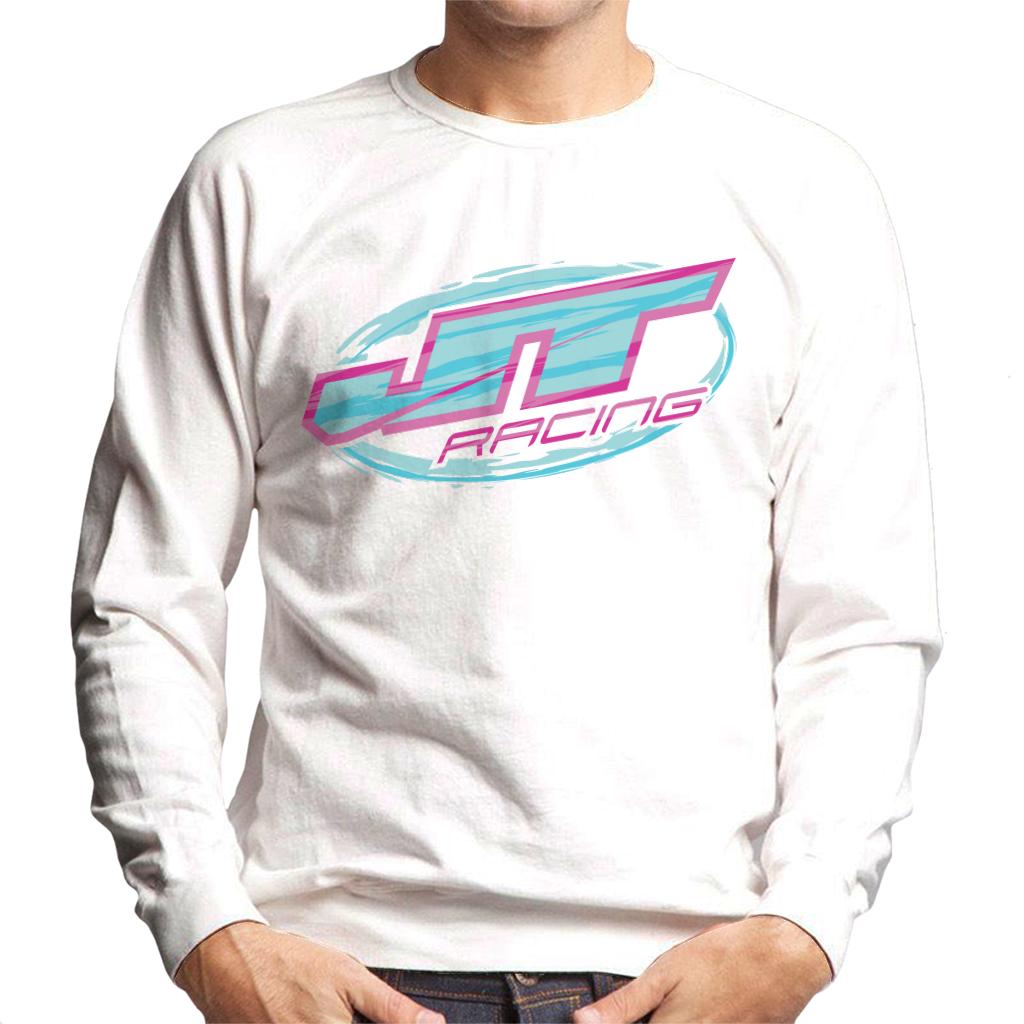 JT Racing Blue And Pink Logo Men's Sweatshirt-ALL + EVERY