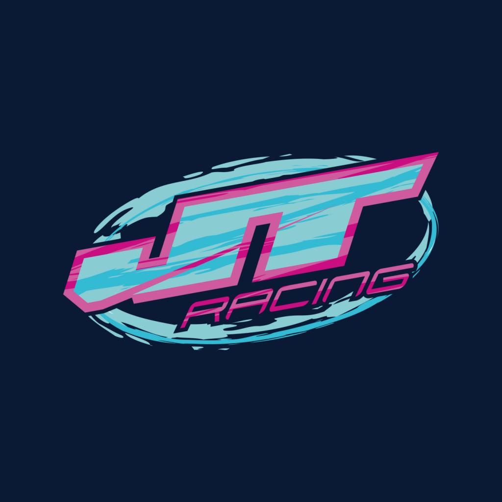 JT Racing Blue And Pink Logo Men's T-Shirt-ALL + EVERY