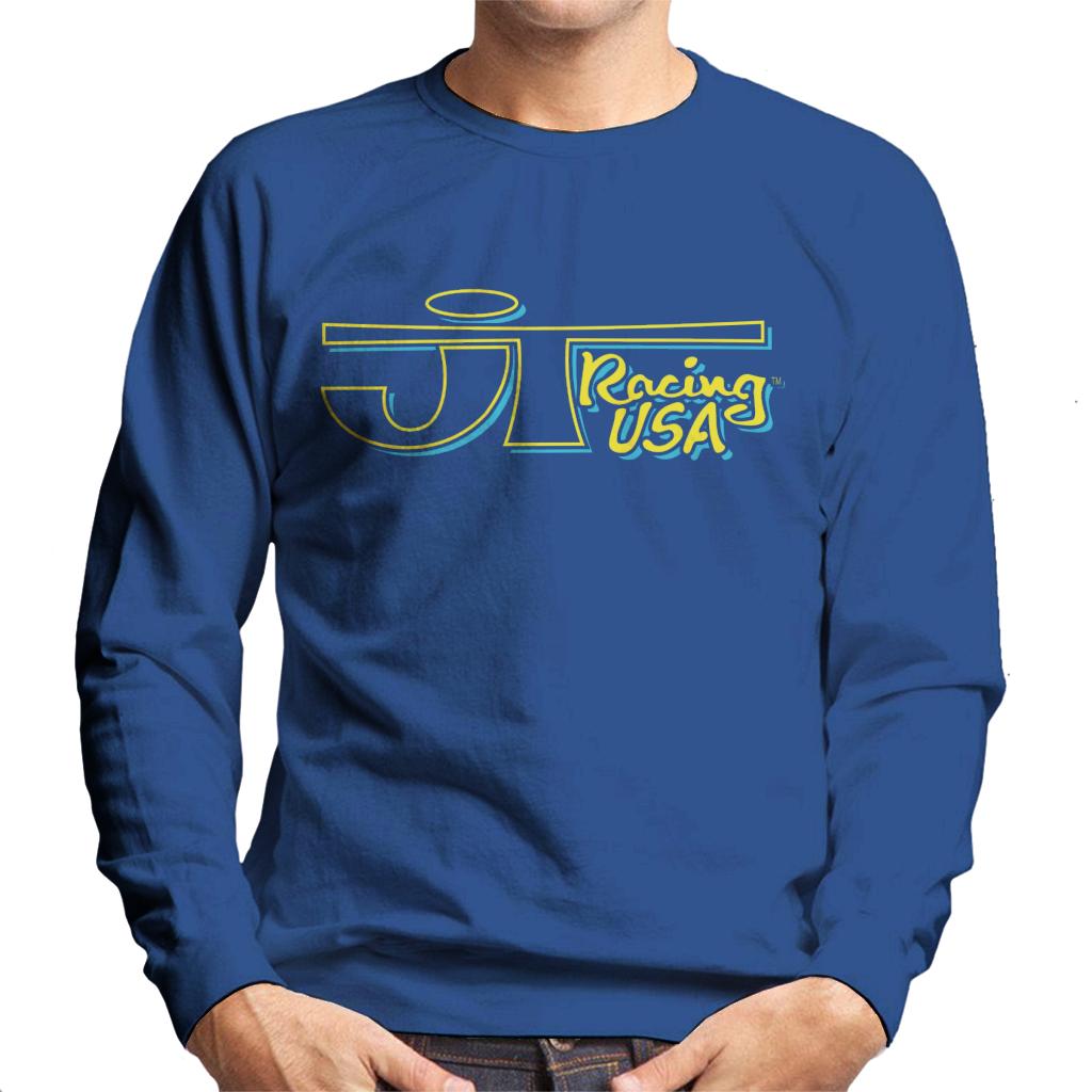 JT Racing Yellow And Blue Logo Men's Sweatshirt-ALL + EVERY