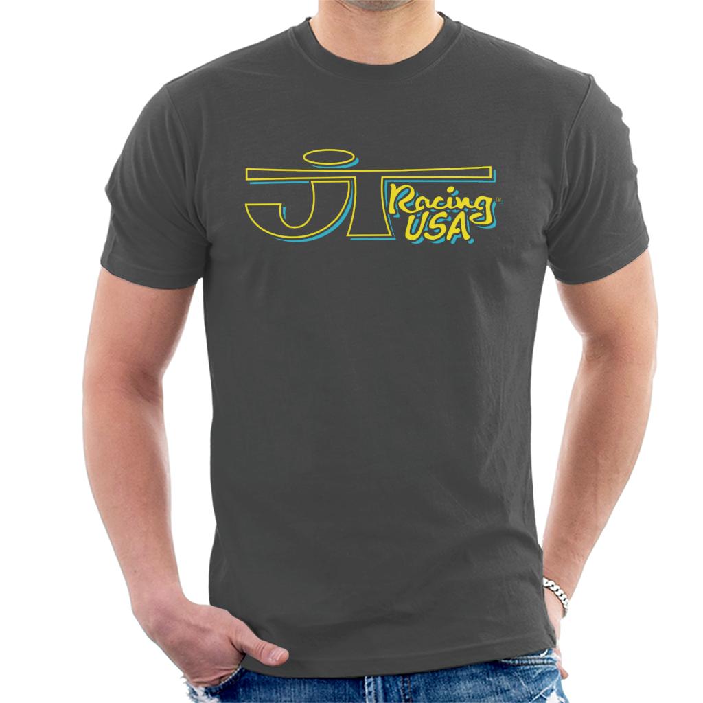 JT Racing Yellow And Blue Logo Men's T-Shirt-ALL + EVERY