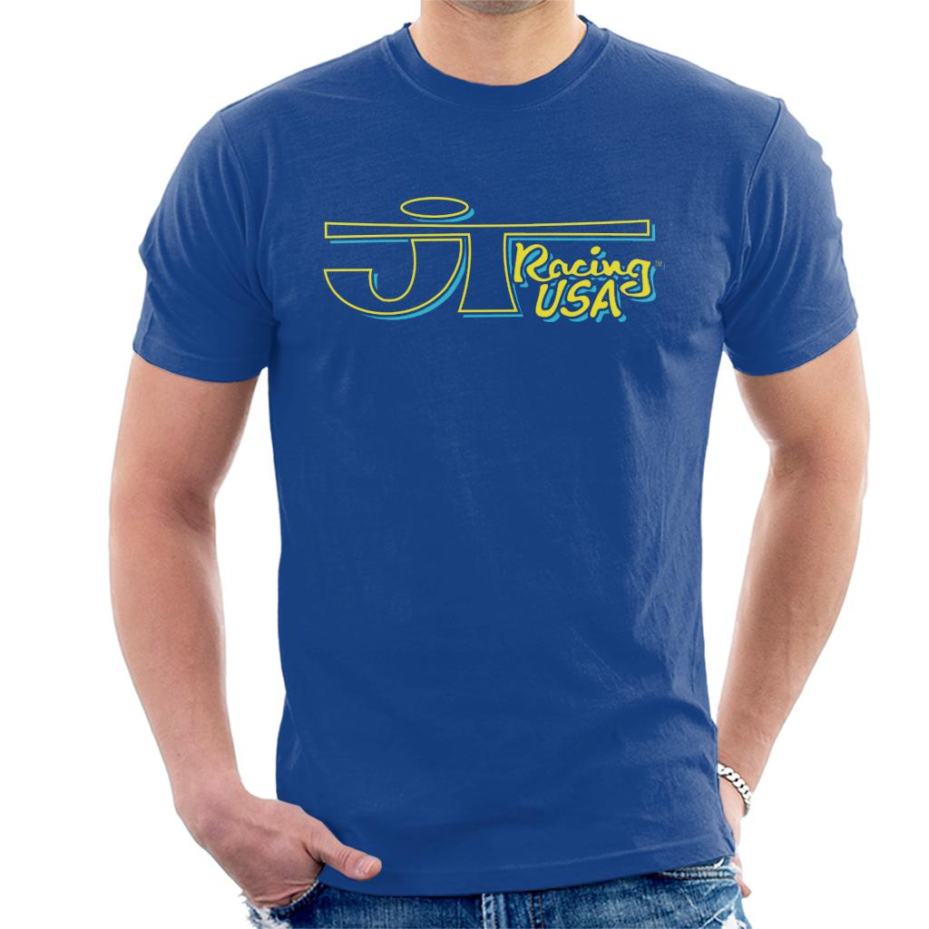 JT Racing Yellow And Blue Logo Men's T-Shirt-ALL + EVERY