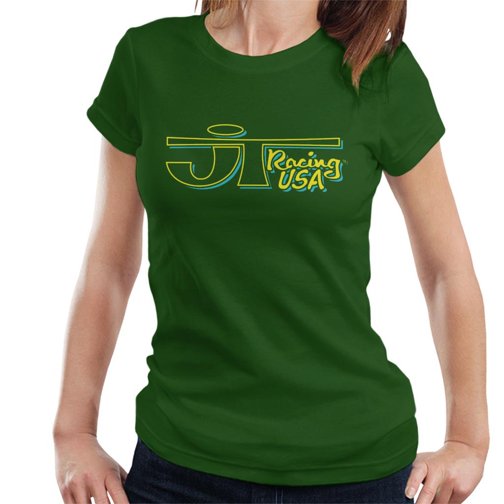 JT Racing Yellow And Blue Logo Women's T-Shirt-ALL + EVERY