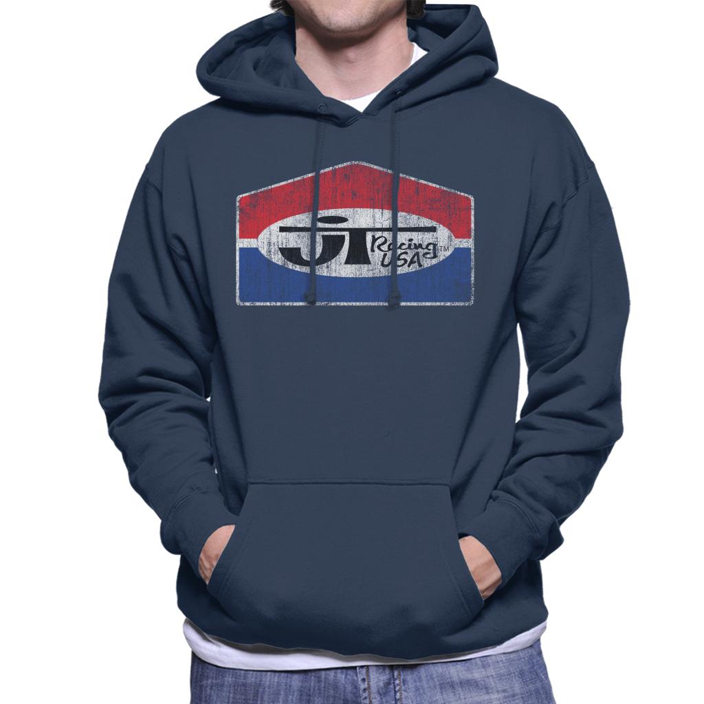 JT Racing Fading Classic Logo Men's Hooded Sweatshirt-ALL + EVERY