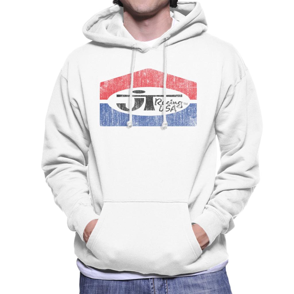 JT Racing Fading Classic Logo Men's Hooded Sweatshirt-ALL + EVERY