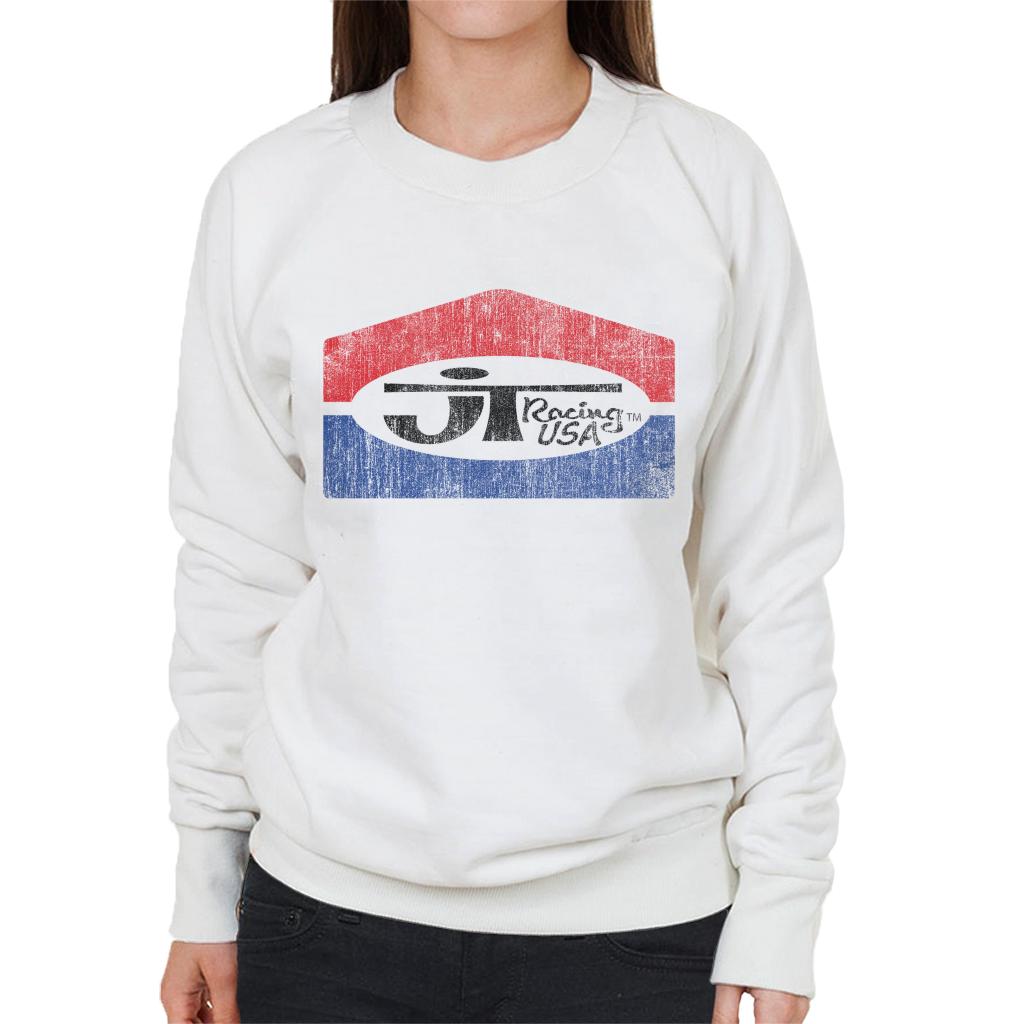 JT Racing Fading Classic Logo Women's Sweatshirt-ALL + EVERY