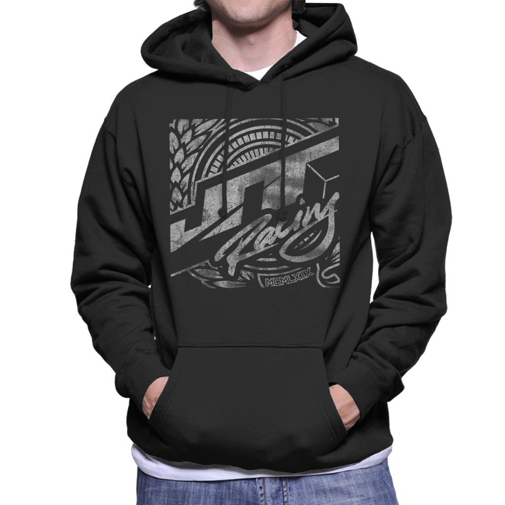 JT Racing 1969 Silver Logo Men's Hooded Sweatshirt-ALL + EVERY