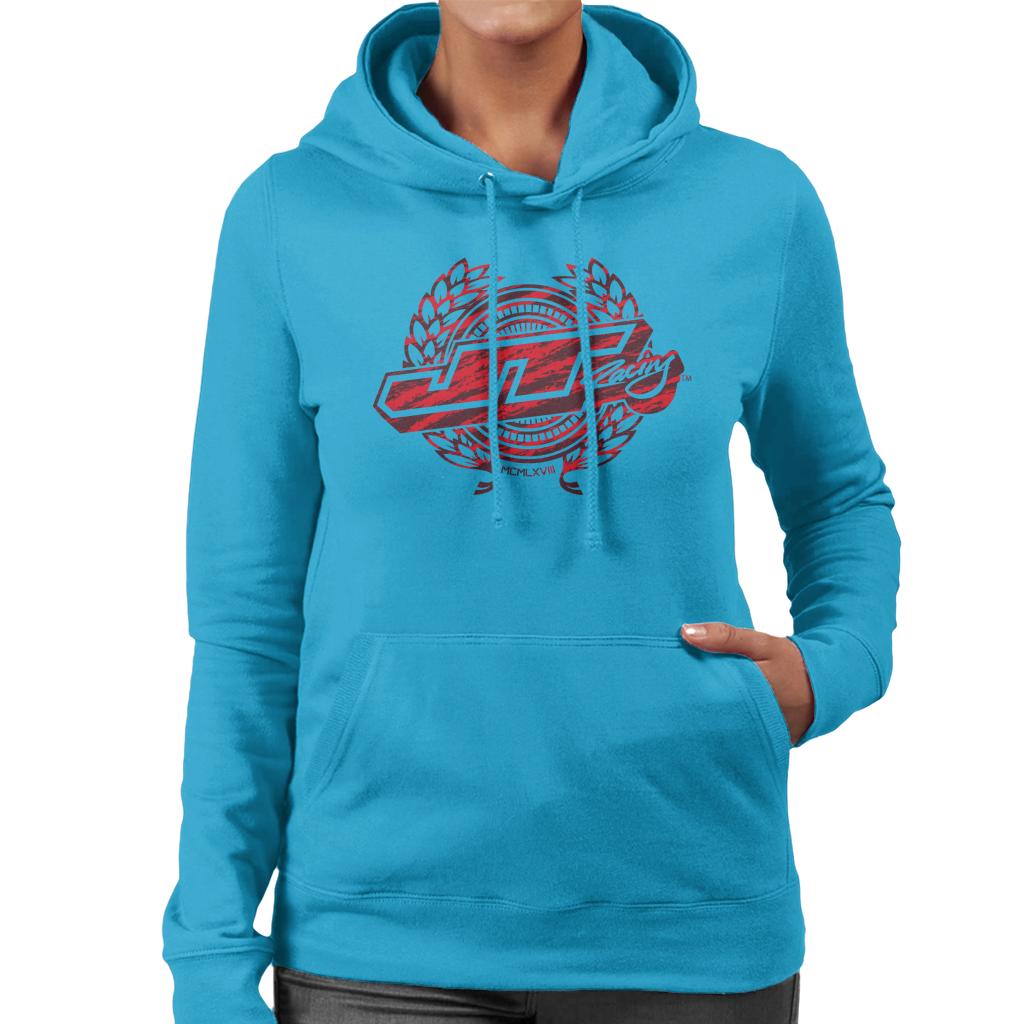 JT Racing 1969 Red Logo Women's Hooded Sweatshirt-ALL + EVERY