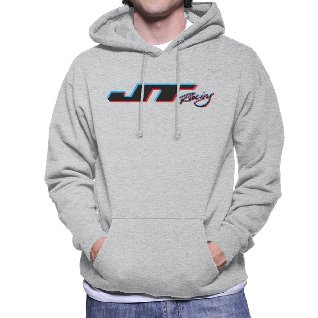 JT Racing 3D Black Logo Men's Hooded Sweatshirt-ALL + EVERY