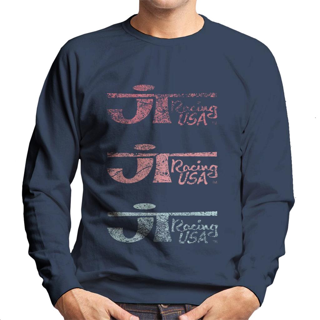 JT Racing Faded Trio Of Logos Men's Sweatshirt-ALL + EVERY