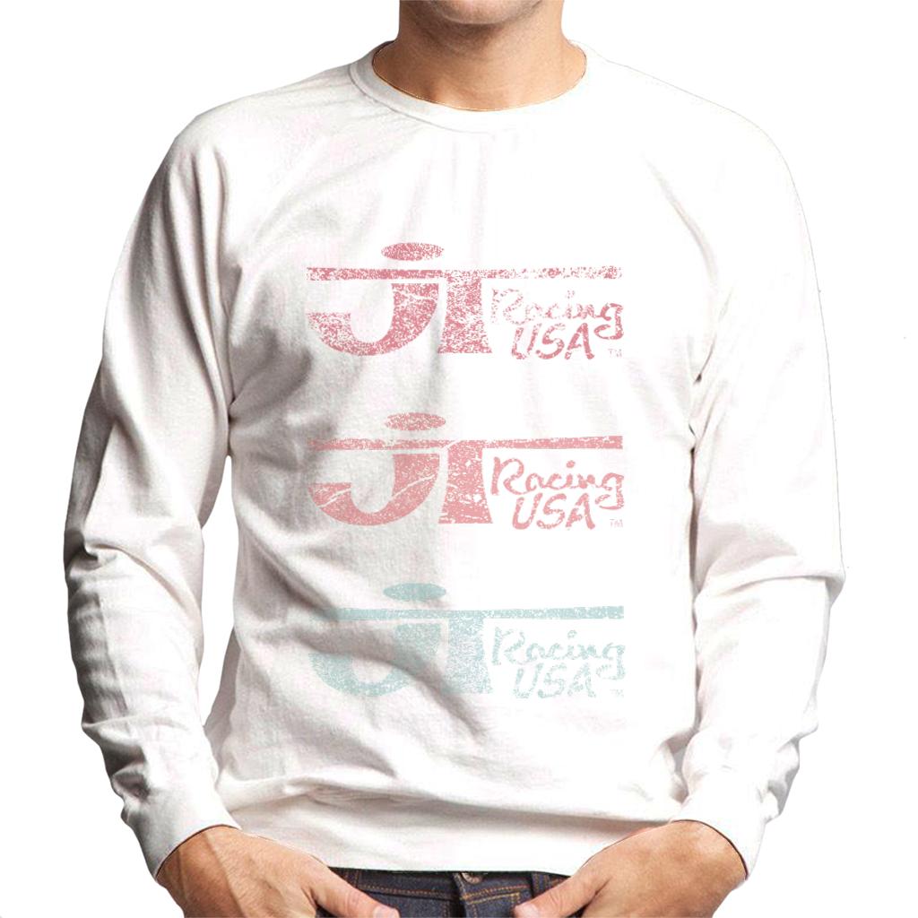 JT Racing Faded Trio Of Logos Men's Sweatshirt-ALL + EVERY