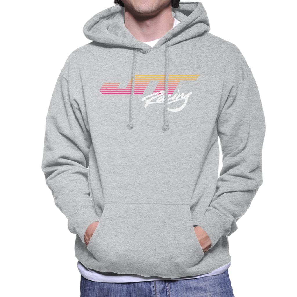 JT Racing Sunset Stripes Logo Men's Hooded Sweatshirt-ALL + EVERY