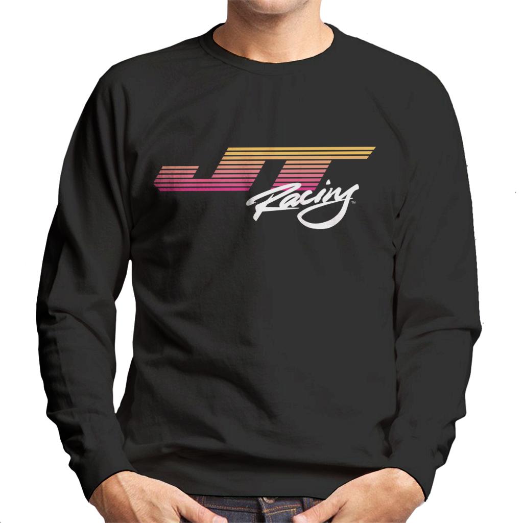 JT Racing Sunset Stripes Logo Men's Sweatshirt-ALL + EVERY