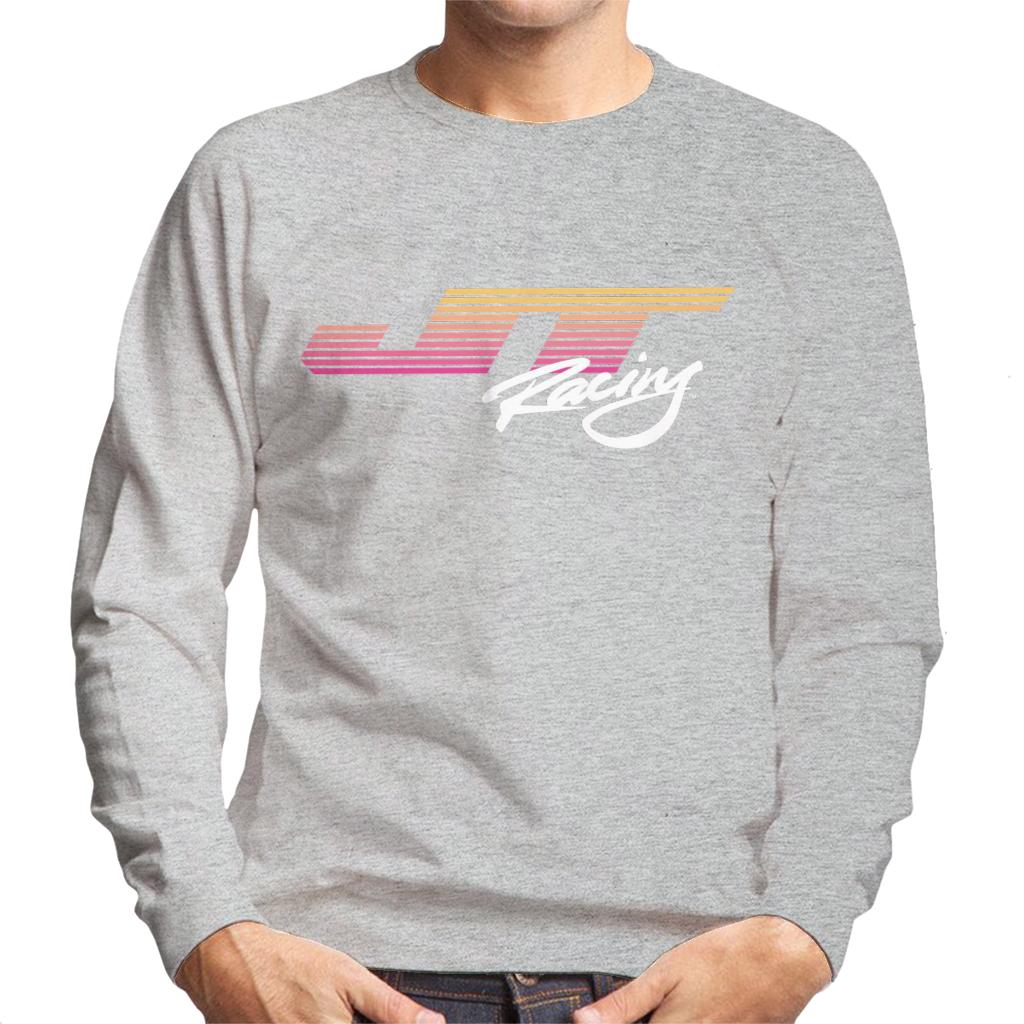 JT Racing Sunset Stripes Logo Men's Sweatshirt-ALL + EVERY