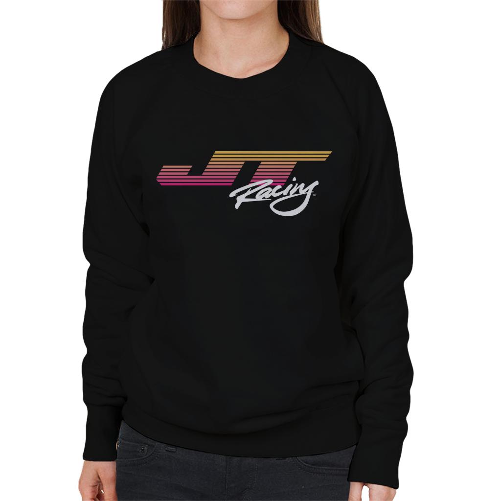 JT Racing Sunset Stripes Logo Women's Sweatshirt-ALL + EVERY