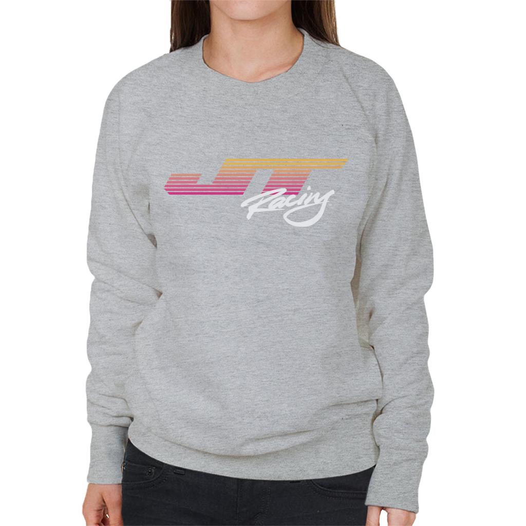 JT Racing Sunset Stripes Logo Women's Sweatshirt-ALL + EVERY