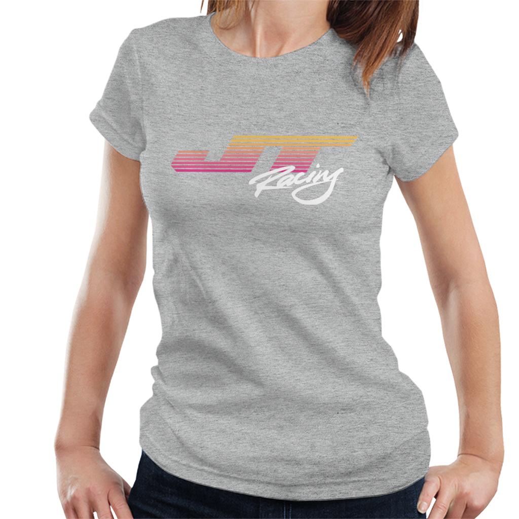 JT Racing Sunset Stripes Logo Women's T-Shirt-ALL + EVERY