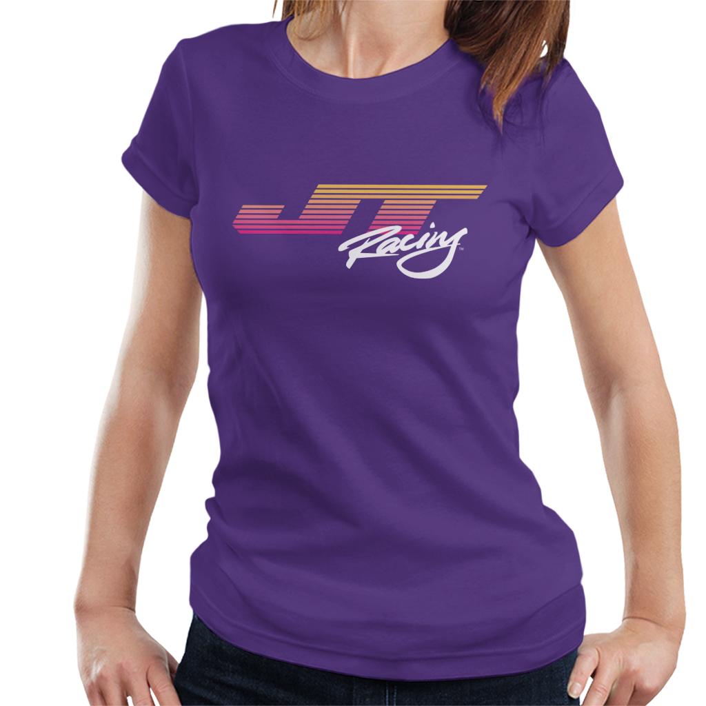 JT Racing Sunset Stripes Logo Women's T-Shirt-ALL + EVERY