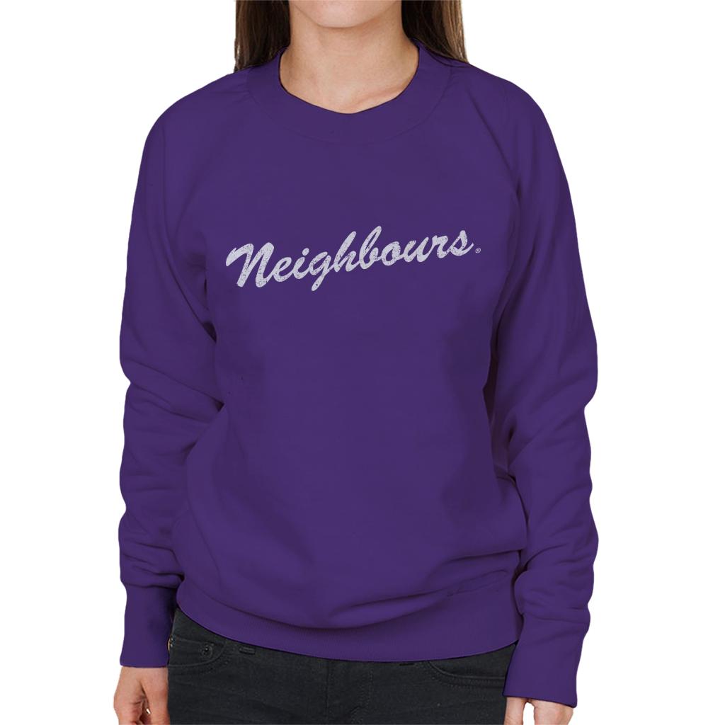 Neighbours White Logo Women's Sweatshirt-ALL + EVERY