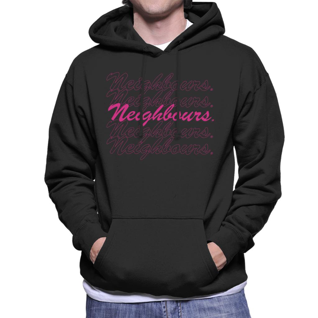 Neighbours Pink Logo Men's Hooded Sweatshirt-ALL + EVERY