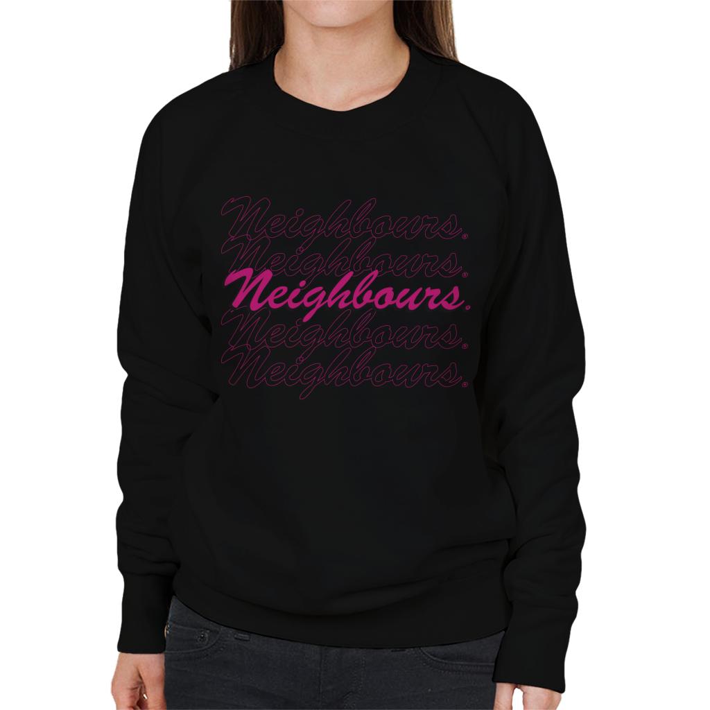 Neighbours Pink Logo Women's Sweatshirt-ALL + EVERY