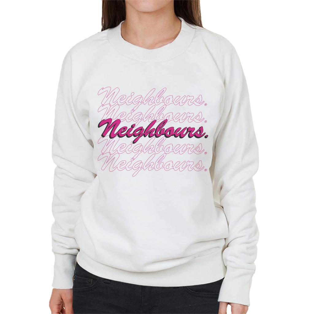 Neighbours Pink Logo Women's Sweatshirt-ALL + EVERY