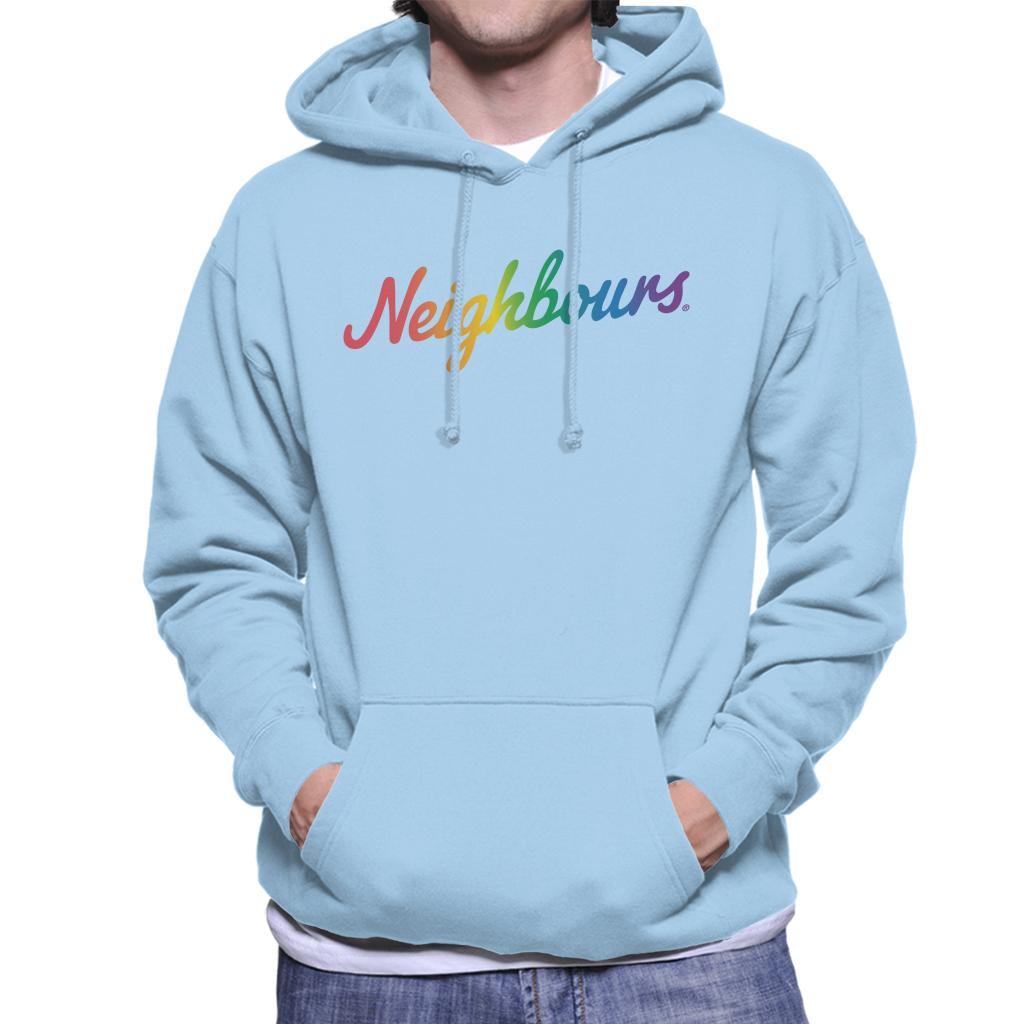 Neighbours Pride Logo Men's Hooded Sweatshirt-ALL + EVERY