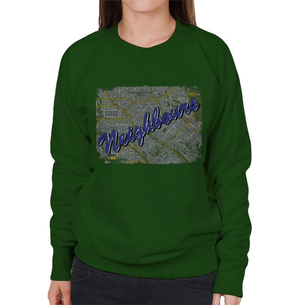 Neighbours 1987 Map Women's Sweatshirt-ALL + EVERY