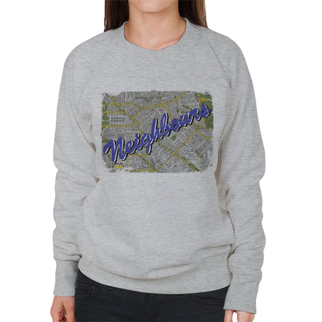 Neighbours 1987 Map Women's Sweatshirt-ALL + EVERY