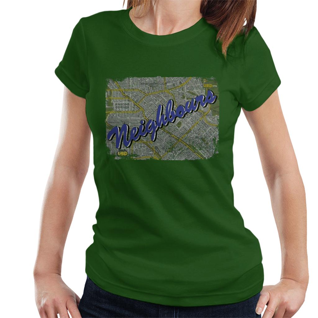 Neighbours 1987 Map Women's T-Shirt-ALL + EVERY