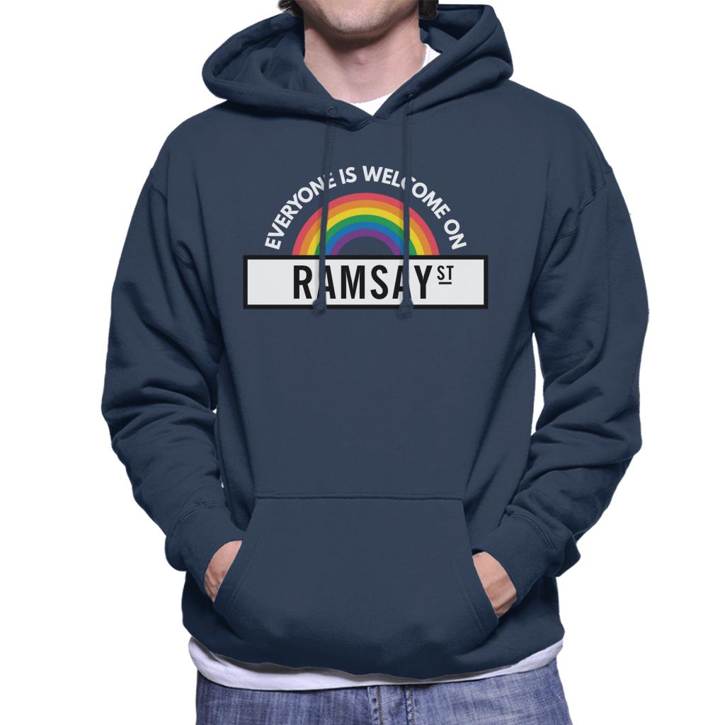 Neighbours Pride Everyone Is Welcome On Ramsay St Men's Hooded Sweatshirt-ALL + EVERY