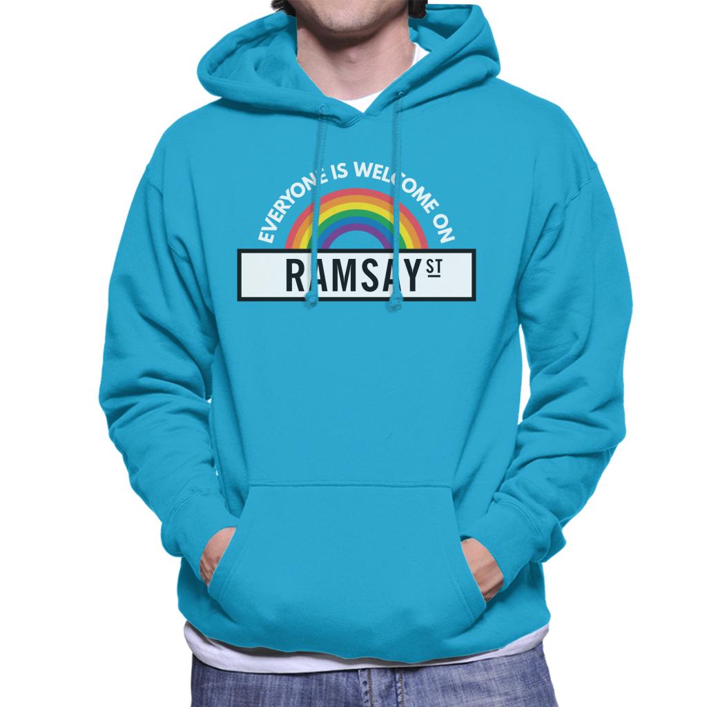 Neighbours Pride Everyone Is Welcome On Ramsay St Men's Hooded Sweatshirt-ALL + EVERY