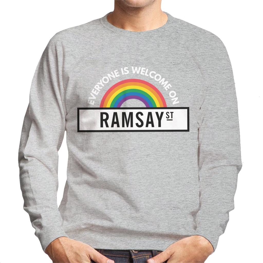 Neighbours Pride Everyone Is Welcome On Ramsay St Men's Sweatshirt-ALL + EVERY