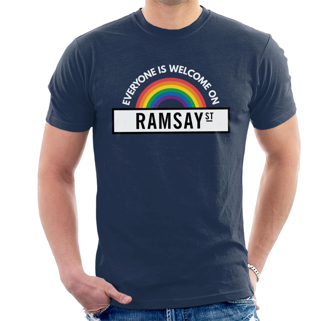 Neighbours Pride Everyone Is Welcome On Ramsay St Men's T-Shirt-ALL + EVERY