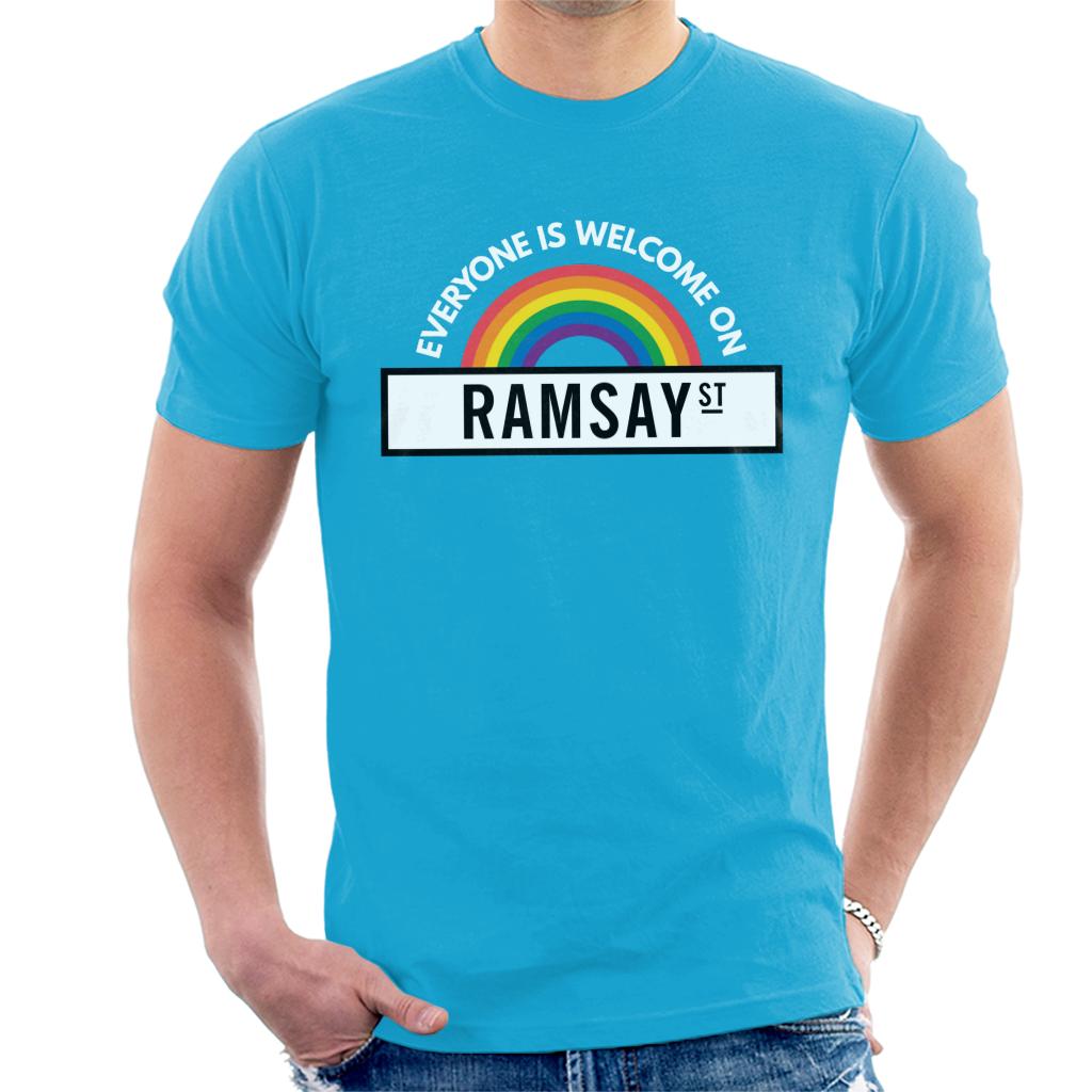 Neighbours Pride Everyone Is Welcome On Ramsay St Men's T-Shirt-ALL + EVERY