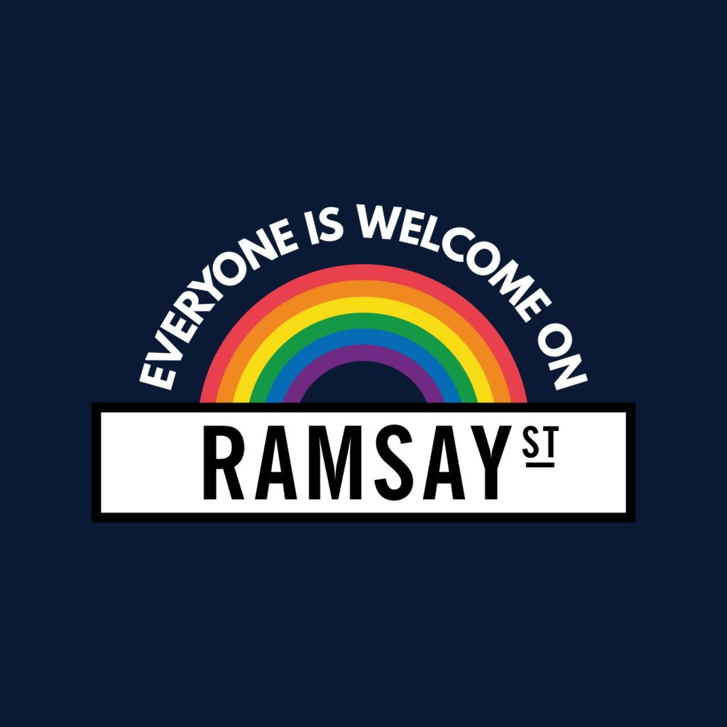 Neighbours Pride Everyone Is Welcome On Ramsay St Men's Sweatshirt-ALL + EVERY