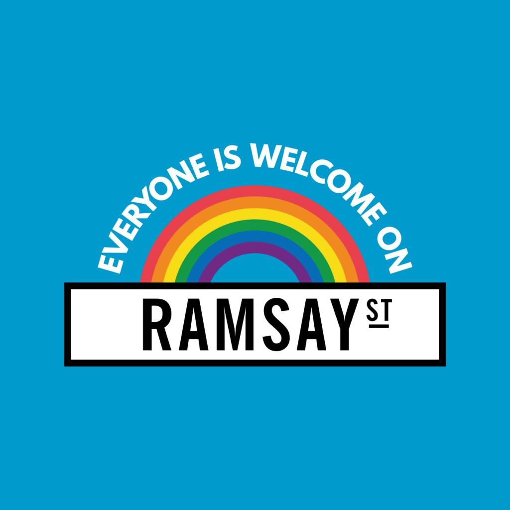 Neighbours Pride Everyone Is Welcome On Ramsay St Men's T-Shirt-ALL + EVERY