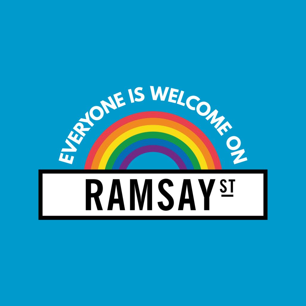 Neighbours Pride Everyone Is Welcome On Ramsay St Men's Sweatshirt-ALL + EVERY