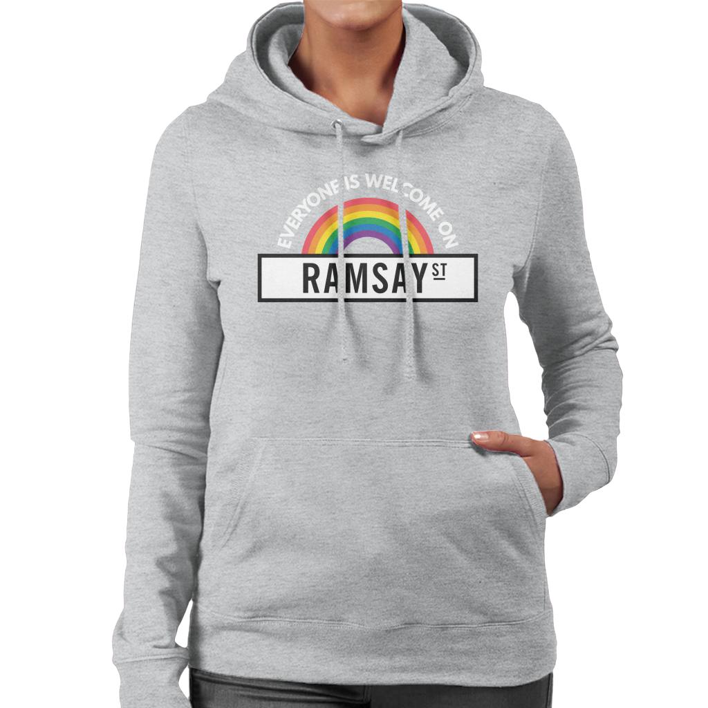 Neighbours Pride Everyone Is Welcome On Ramsay St Women's Hooded Sweatshirt-ALL + EVERY