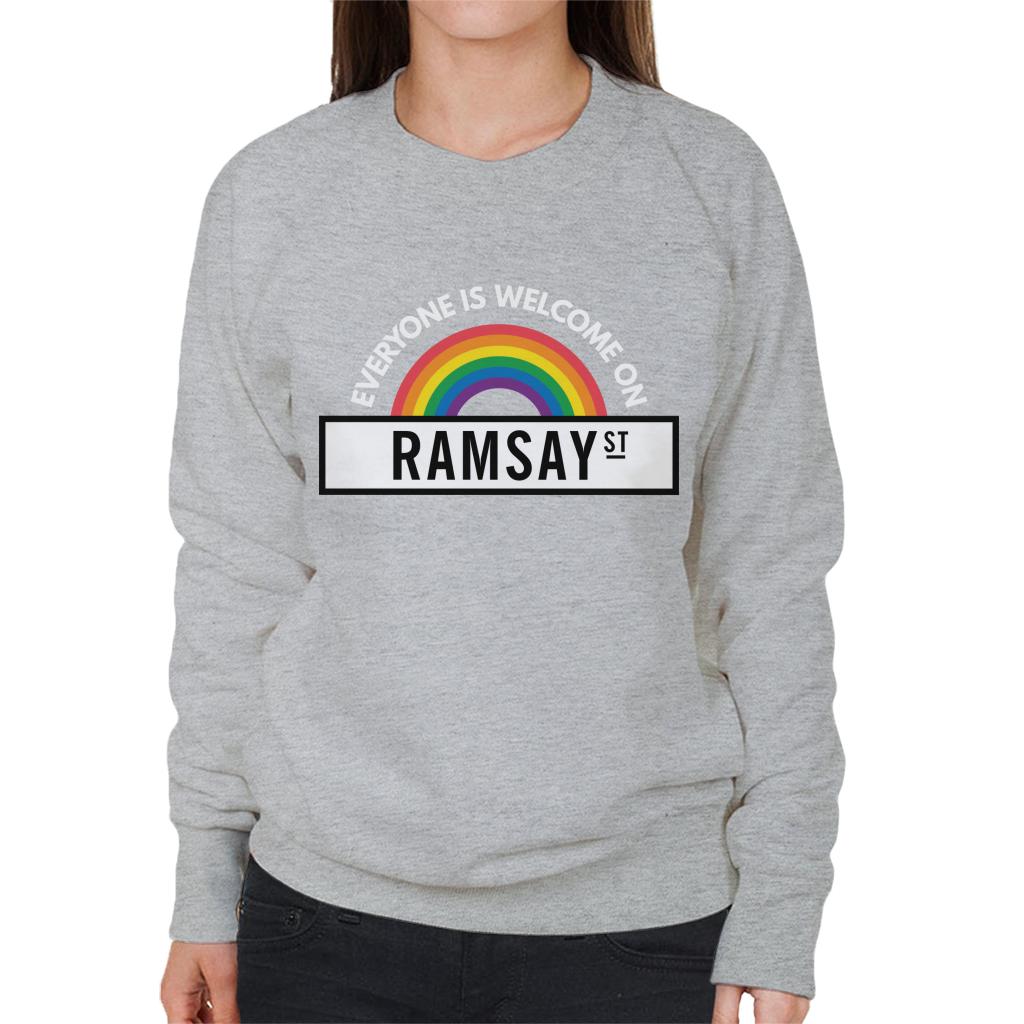 Neighbours Pride Everyone Is Welcome On Ramsay St Women's Sweatshirt-ALL + EVERY