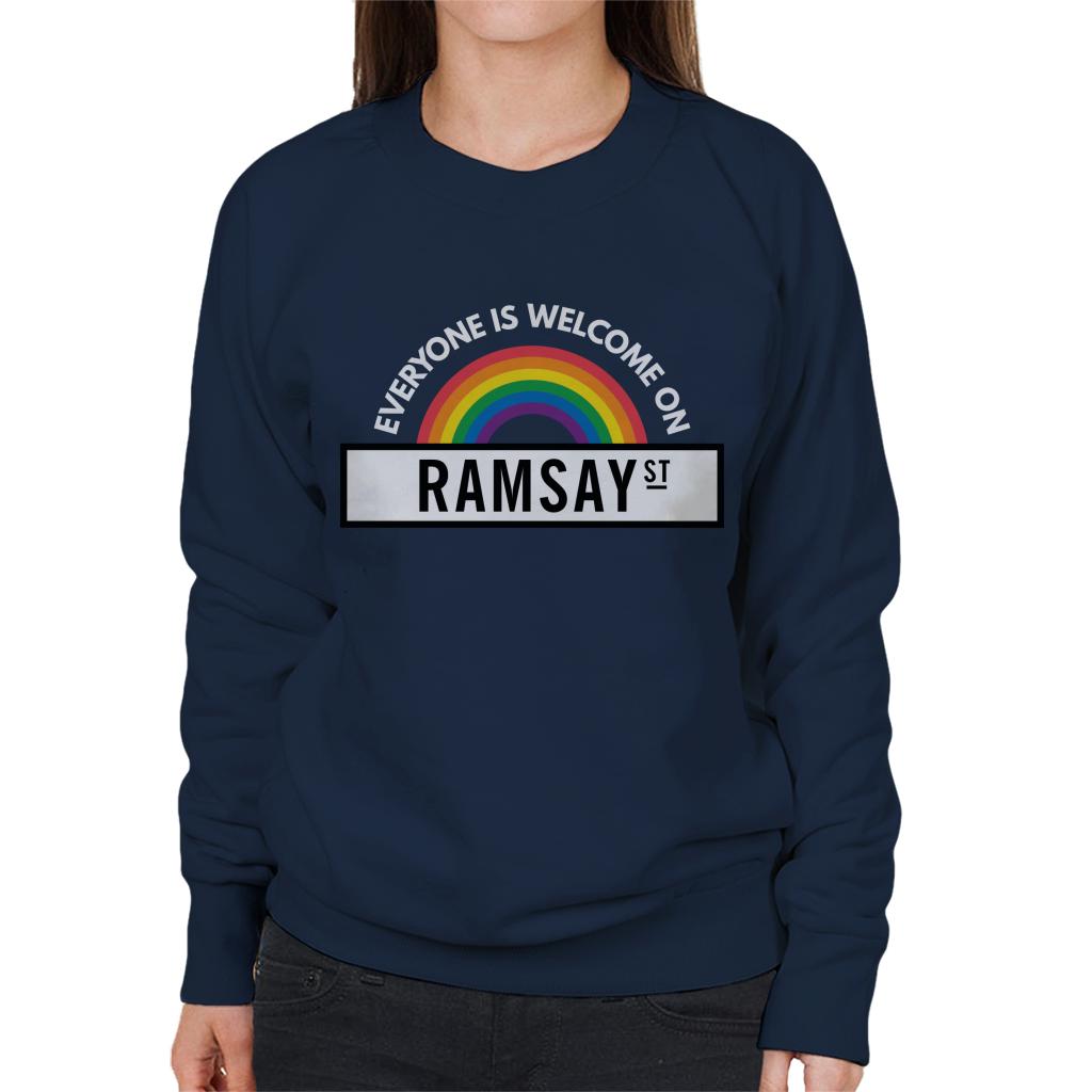 Neighbours Pride Everyone Is Welcome On Ramsay St Women's Sweatshirt-ALL + EVERY