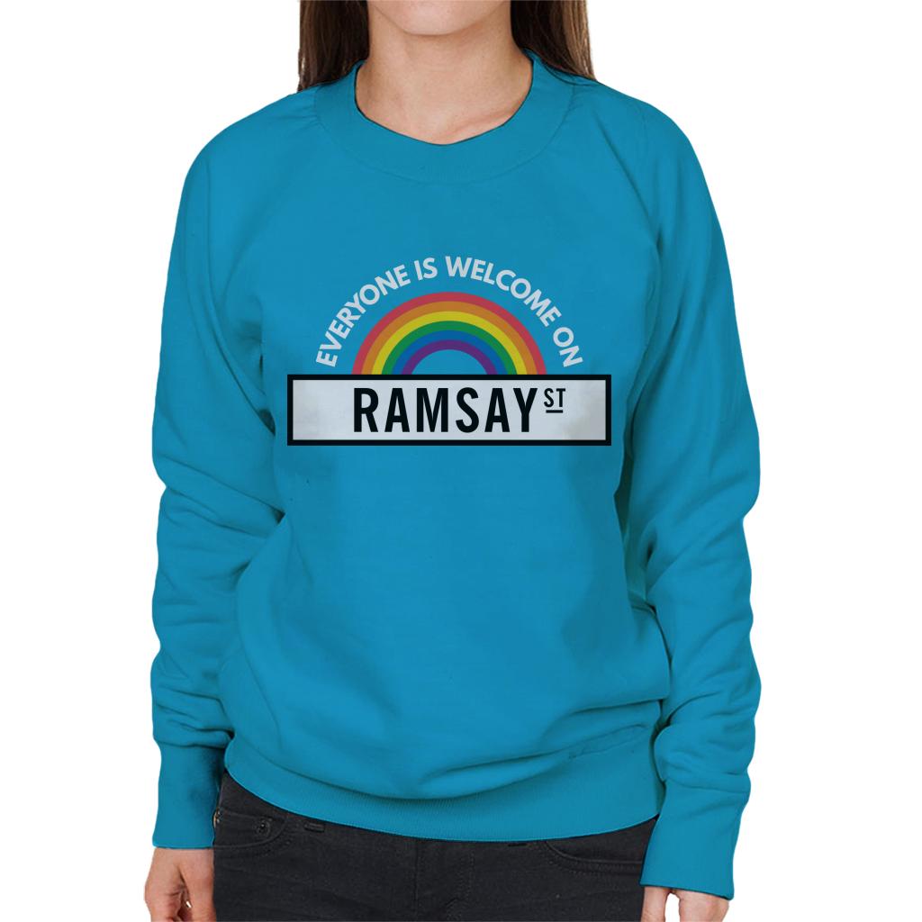 Neighbours Pride Everyone Is Welcome On Ramsay St Women's Sweatshirt-ALL + EVERY