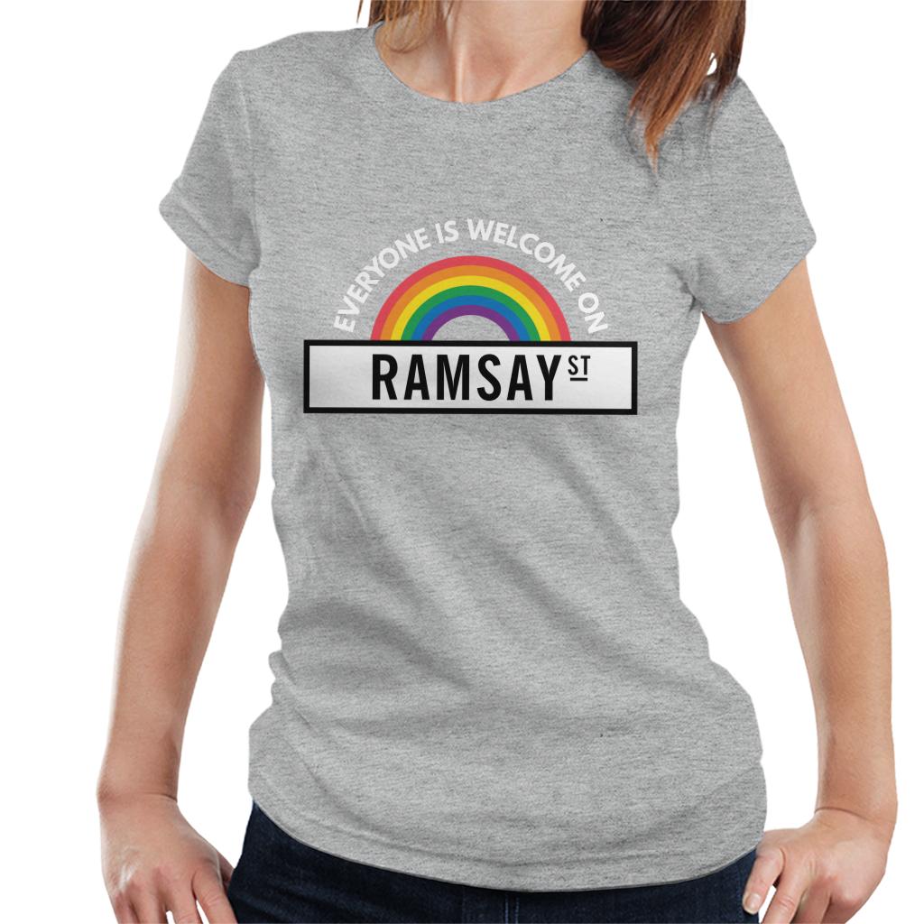 Neighbours Pride Everyone Is Welcome On Ramsay St Women's T-Shirt-ALL + EVERY